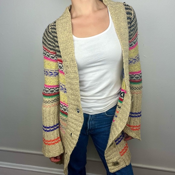 Free People Sweaters - FREE PEOPLE long boho knit cardigan